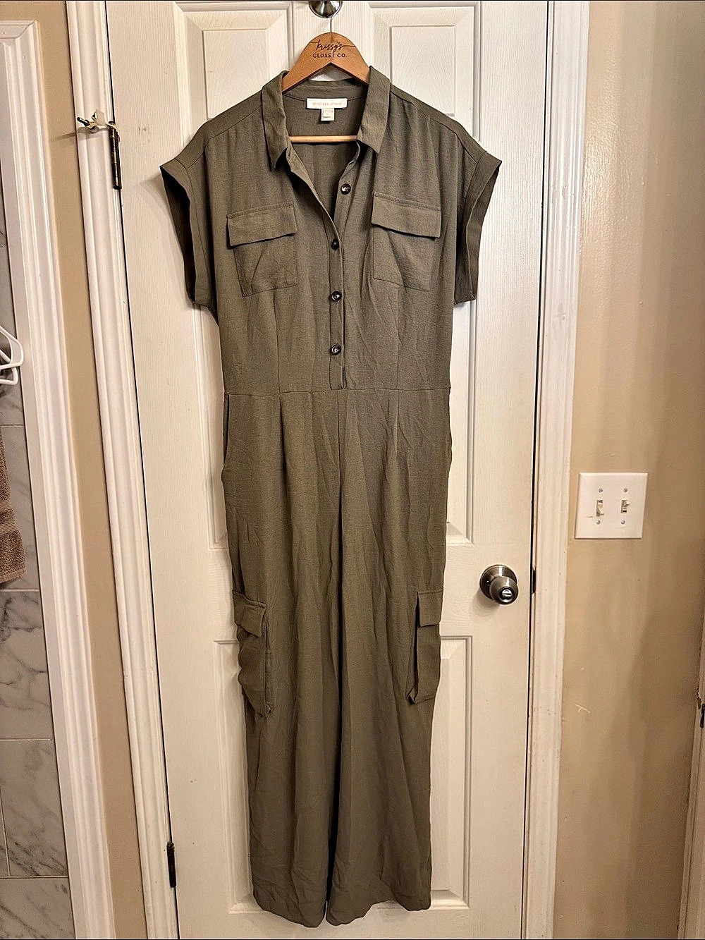 monteau Los Angeles Utility Jumpsuit Green XL